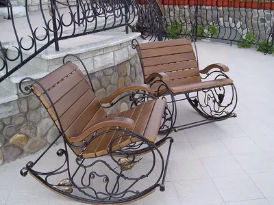 Кованое кресло качалка - купить кованое кресло качалка Украина