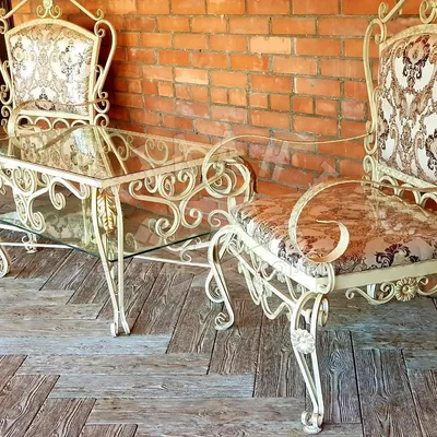 Кованое кресло качалка кк-к004 — Profil-Met, Москва