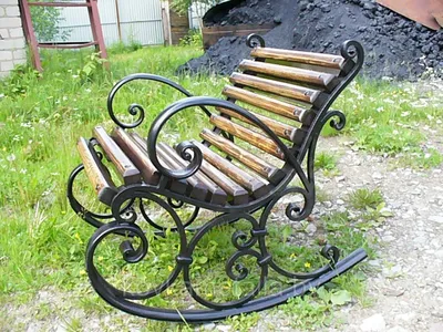 Кресло-качалка кованая №4 (ID#119879369), цена: 500 руб., купить на Deal.by