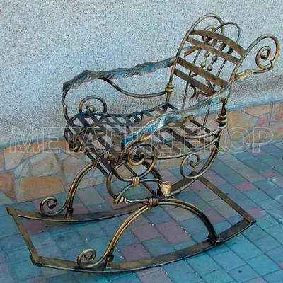 Кресло-Качалка КК-0006 — Купить кованые кресла-качалки в Москве недорого