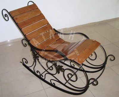 Кованое кресло-качалка на террасу ККЧ-010: купить в Москве, фото, цены