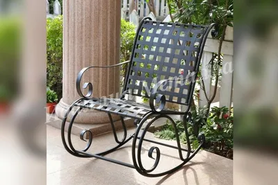 Кресло-Качалка КК-0009 — Купить кованые кресла-качалки в Москве недорого