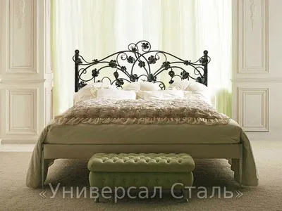Кованая кровать Атланта — Купить односпальные кованые кровати в Москве  недорого