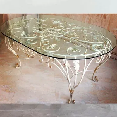 Обеденный стол Николетта — Купить кованые обеденные столы в Москве недорого