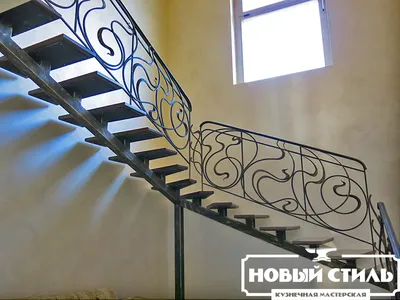 Кованые лестницы КЛ-05 заказать изготовление, купить в Москве – АртГефест.РФ