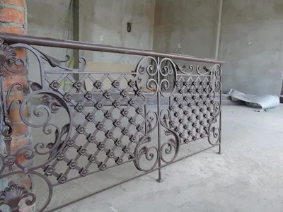 Кованые перила для балконов №2 - купить металлические ограждения в Киеве,  цена в интернет магазине забор.укр