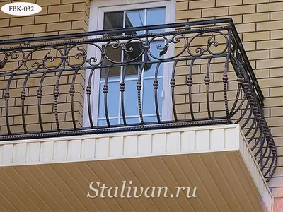 Кованые перила на балкон в частном доме №120 - купить Кованые перила на  балкон в частном доме №120 по цене 8000 рублей в компании Ковкастрой, тел  +7 (499) 348-88-84
