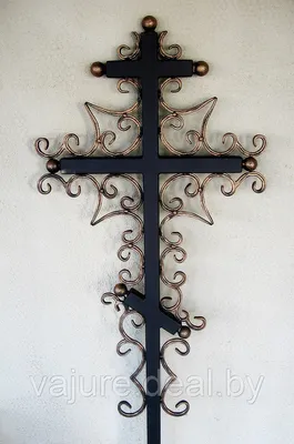 Крест на могилу из металла
