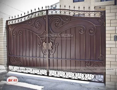 Кованые ворота эскиз 8 - заказать ковку по эскизу в Москве