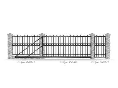 Кованые заборы - изготовление с установкой на участке под ключ недорого