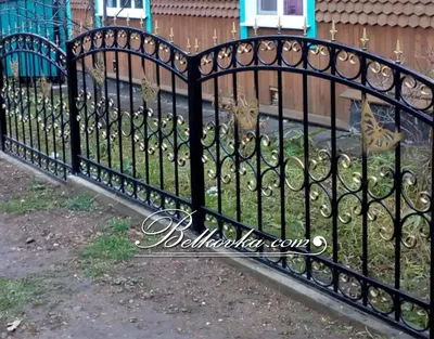 Забор «Прованс». Арт. Z-047 - Кованые перила и ограждения. Художественная  ковка в Москве, Химках, Клину.