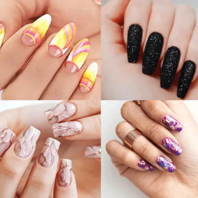 Комбинированный маникюр+укрепление ногтевой пластины акрилом+покрытие ногтей  светоотражающим гель-лаком+дизайн | Instagram