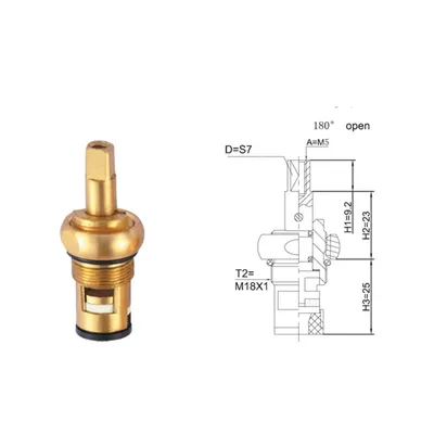 Кран-букса смесителей Hansgrohe и Axor 94009000 правое закрывание