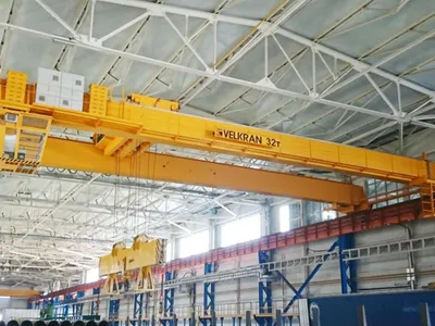 Двухбалочный мостовой кран грузоподъемностью 12 5 тонн купить в Москве,  цены, технические характеристики