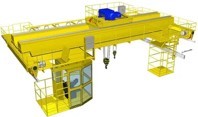 Кран мостовой 5, 10, 20т опорный (двухбалочный, однобалочный) | Купить  электрический подвесной мостовой кран в Украине от завода Кранкомплект