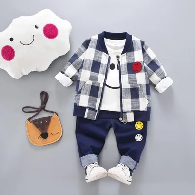 Новинка 2022 года, весенне-осенний комплект одежды для мальчиков Красивая  осенняя одежда для малышей из трех предметов От 1 до 4 лет повседневные  комплекты одежды | AliExpress