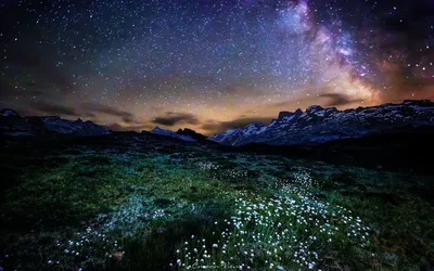 красивое ночное небо со звездами, звездное небо, ночное небо, небо фон  картинки и Фото для бесплатной загрузки