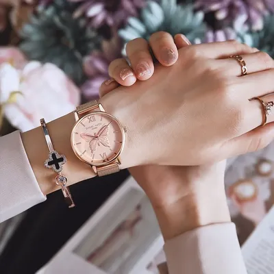 Женские наручные часы в стиле знаменитостей, наручные часы с бабочкой,  садовые часы, женские красивые часы для девушек, роскошные милые наручные  часы для девушек, роскошные часы | AliExpress