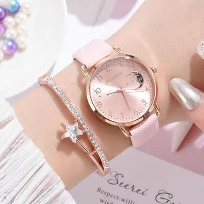 Красивые женские часы розовые Доставка по Украине - biale-store.com.ua