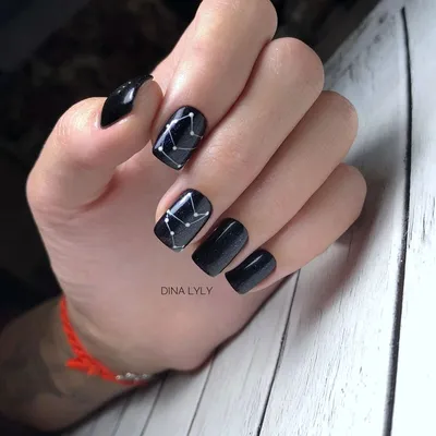 Красивые черные ногти фото фото