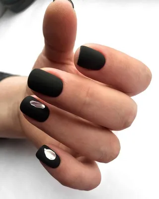 Маникюр для прекрасных дам - Вот вам просто красивые чёрный длинные ногти  🖤💣 | Facebook