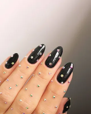 Black with silver is a great combination | Красивые ногти. Маникюр.  DivaNail | VK