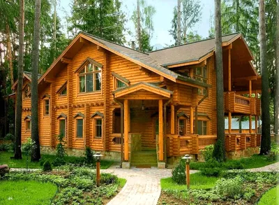 Красивые деревянные дома снаружи (151 фото) » НА ДАЧЕ ФОТО