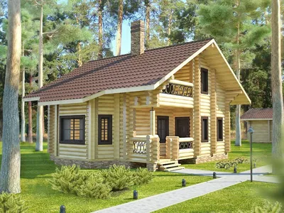 Проекты деревянных домов для круглогодичного проживания. Дом из бревна с  панорамными окнами. Цена - YouTube