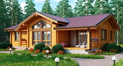 Проекты домов из клееного бруса до 100 кв м, заказать в Москве –  «Srub.Store»