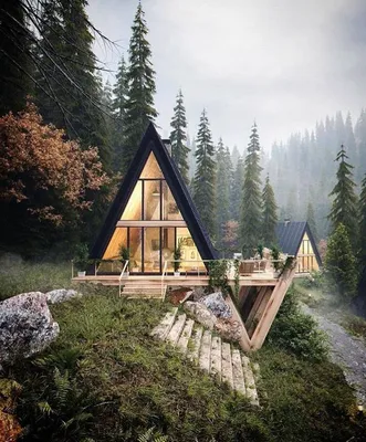 Лесной дом (60 фото) - 60 фото