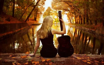 Красивые фото девушек с гитарой 67 фото