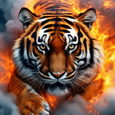 Гиперреализм невероятно красивый тигр …» — создано в Шедевруме