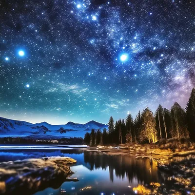 Красивые фото звезд на небе фото