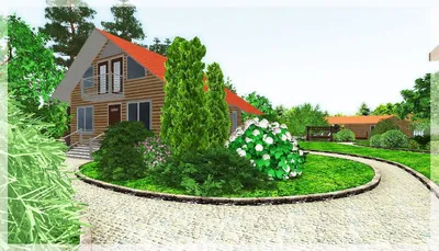 Ландшафтный дизайн газонов и клумб на даче с фото