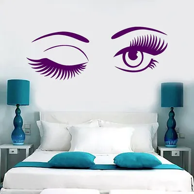 Красивые глаза наклейки на стену гостиная спальня фон украшения дома  художественные наклейки плакат съемная наклейка обои – купить по низким  ценам в интернет-магазине Joom