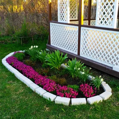 Красивые клумбы | Flower garden design, Beautiful flowers garden, Cottage  garden design