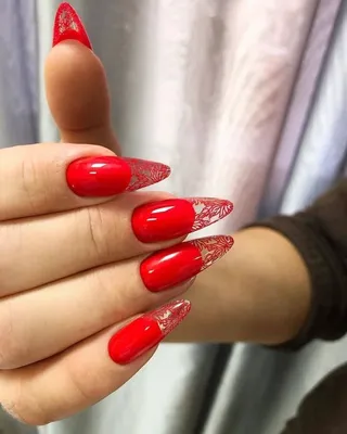 140+ Red Nail Art Designs 2018. Cute Nail Art Ideas for a Red Manicure. (2)  | Red nail art designs, Red nail designs, Red acrylic nails