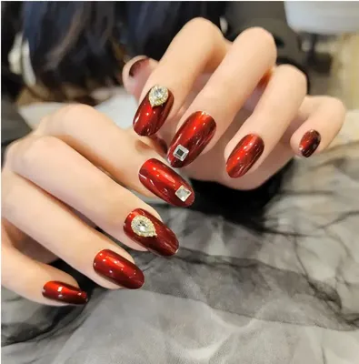 Красивые ногти - визитная карточка любой девочки.#красныеногти #ногти#дизайнногтей  | Instagram