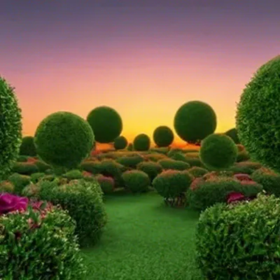 Красивые зеленые кусты в парке :: Стоковая фотография :: Pixel-Shot Studio