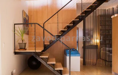Красивые лестницы в частном доме (57 фото)