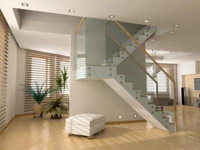 Ограждения для лестниц – фото перил для лестницы, дизайн и советы по выбору  | Houzz Россия