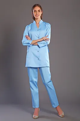 Медицинский костюм женский М-121 сатори (р-ры: 42-56) светло-голубой –  купить за 2480 руб. в интернет магазине Текстиль Всем