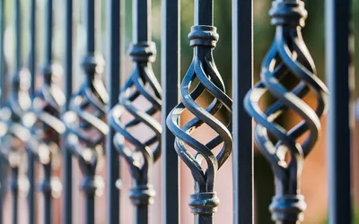 Красивая высокая кованая ограда - выбор памятника по фотографии - Помни  Всегда