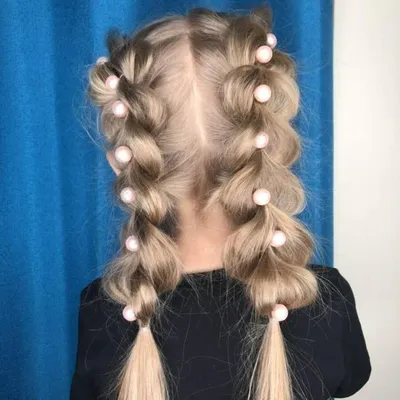 Красивые объемные косы для девочек: цена на плетение кос в салоне  БЬЮТИ-студия