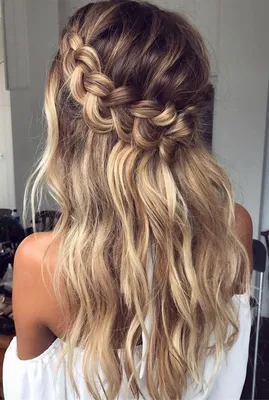awesome Красивые прически на длинные распущенные волосы — Идеи на свадьбу,  выпускной и на… | Braided hairstyles for wedding, Long hair styles, Side  braid hairstyles