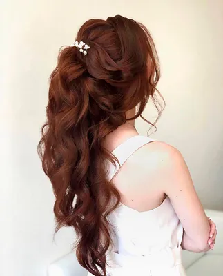 awesome Красивые прически на длинные распущенные волосы — Идеи на свадьбу,  выпускной и на каждый день | Wedding hairstyles, Hair styles, Long hair  styles