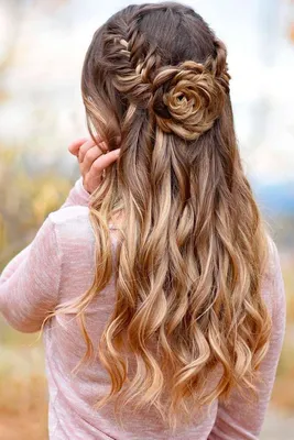 cool Красивые прически на длинные распущенные волосы — Идеи на свадьбу,  выпускной и на каждый день | Prom hairstyles for long hair, Long hair  styles, Hairstyle
