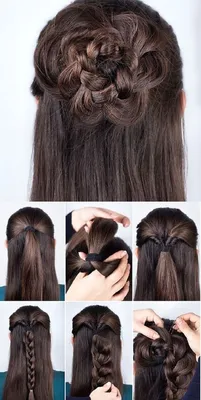 легкие прически самой себе за 5 минут в школу на длинные волосы | Hair  styles, Long hair styles, Easy hairstyles