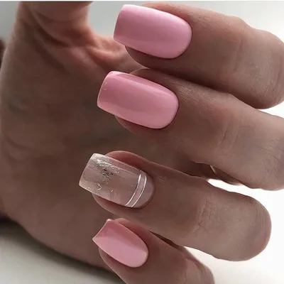 Розовый маникюр 2023-2024 [180 фото] — дизайн ногтей с розовым лаком и  модные тенденции