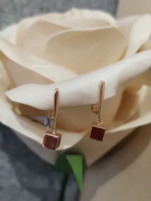 Красивые золотые серьги AU750, желтое золото 18K, Модная фотография |  AliExpress